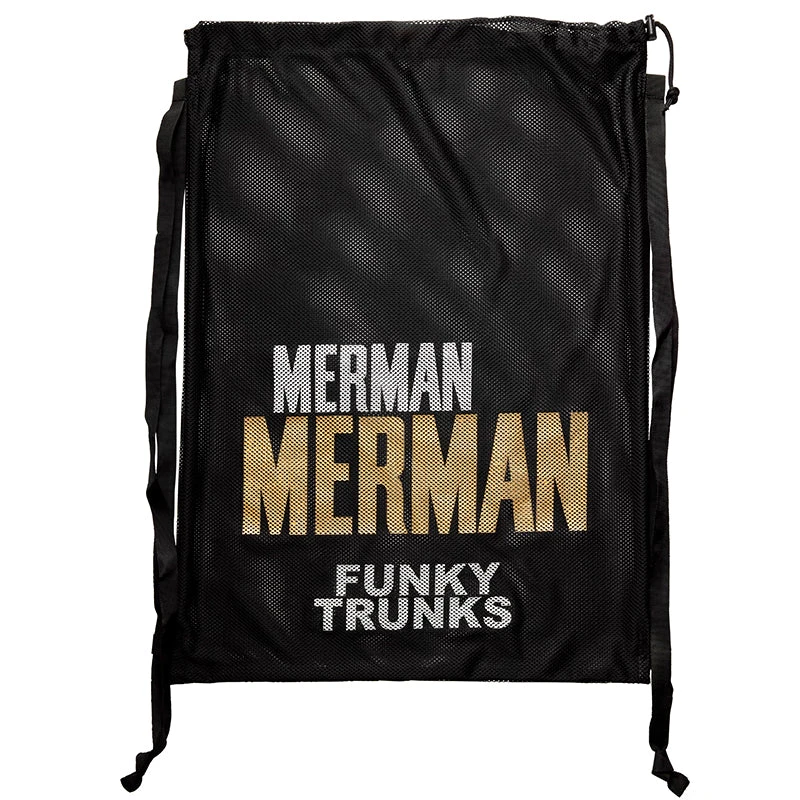 Funky Trunks - Golden Merman Mesh Gear Bag 3 Funky Trunks - Golden Merman Mesh Gear Bag