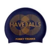 Funky Trunks - Golden Balls Silicone Swimming Hat -Swimwear Haven Shop Funky Trunks Golden Balls Silicone Swimming Hat