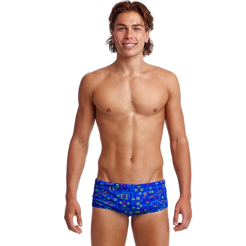 Funky Trunks - Backed Up - Mens Eco Sidewinder Trunks 3 Funky Trunks - Backed Up - Mens Eco Sidewinder Trunks