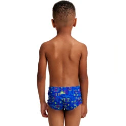 Funky Trunks - Backed Up - Toddlers Boys Eco Printed Trunks -Swimwear Haven Shop funky trunks backed up toddlers boys eco printed trunks 3