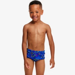 Funky Trunks - Backed Up - Toddlers Boys Eco Printed Trunks -Swimwear Haven Shop funky trunks backed up toddlers boys eco printed trunks 6