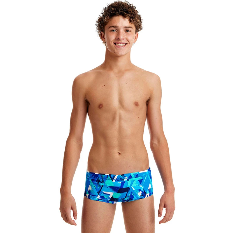 Funky Trunks - Bashed Blue - Boys Sidewinder Trunks 3 Funky Trunks - Bashed Blue - Boys Sidewinder Trunks