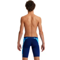 Funky Trunks - Bashed Blue - Boys Training Jammers -Swimwear Haven Shop funky trunks bashed blue boys training jammers 4