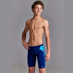 Funky Trunks - Bashed Blue - Boys Training Jammers -Swimwear Haven Shop funky trunks bashed blue boys training jammers 6
