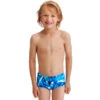 Funky Trunks - Bashed Blue - Toddler Boys Printed Trunks 1 Funky Trunks - Bashed Blue - Toddler Boys Printed Trunks -Swimwear Haven Shop funky trunks bashed blue toddler boys printed trunks 1
