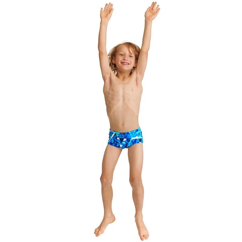 Funky Trunks - Bashed Blue - Toddler Boys Printed Trunks 7 Funky Trunks - Bashed Blue - Toddler Boys Printed Trunks - Image 5