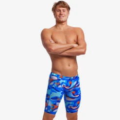 Funky Trunks - Battle Blue - Mens Training Jammers -Swimwear Haven Shop funky trunks battle blue mens training jammers 4