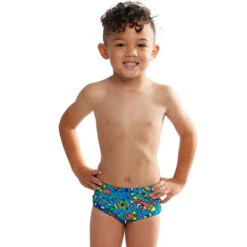 Funky Trunks - Beep Beep - Toddler Boys Printed Trunks
