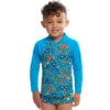 Funky Trunks - Beep Beep - Toddler Boys Zippy Rash Vest -Swimwear Haven Shop funky trunks beep beep toddler boys zippy rash vest 1