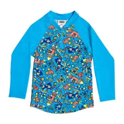 Funky Trunks - Beep Beep - Toddler Boys Zippy Rash Vest -Swimwear Haven Shop funky trunks beep beep toddler boys zippy rash vest 3