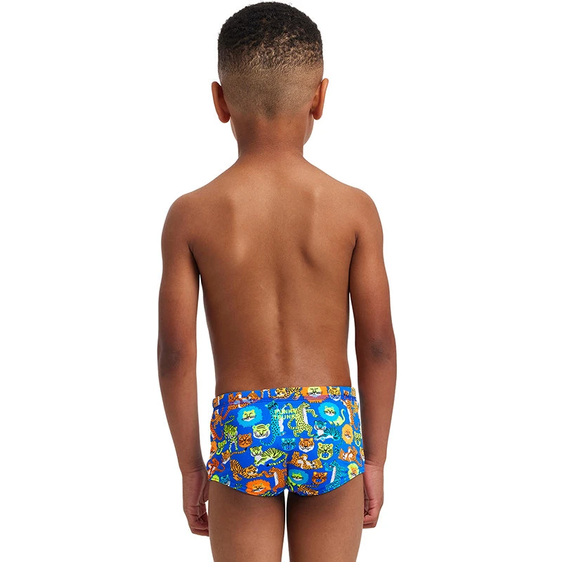 Funky Trunks - Big Cat Bash - Toddler Boys Printed Trunks 6 Funky Trunks - Big Cat Bash - Toddler Boys Printed Trunks - Image 4