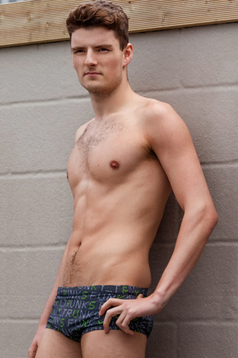 Funky Trunks - Binary Bro Mens Plain Front Trunks 7 Funky Trunks - Binary Bro Mens Plain Front Trunks - Image 5