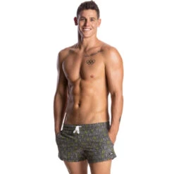Funky Trunks - Binary Bro Mens Shorty Shorts 10 Funky Trunks - Binary Bro Mens Shorty Shorts -Swimwear Haven Shop funky trunks binary bro shorty shorts mens 4