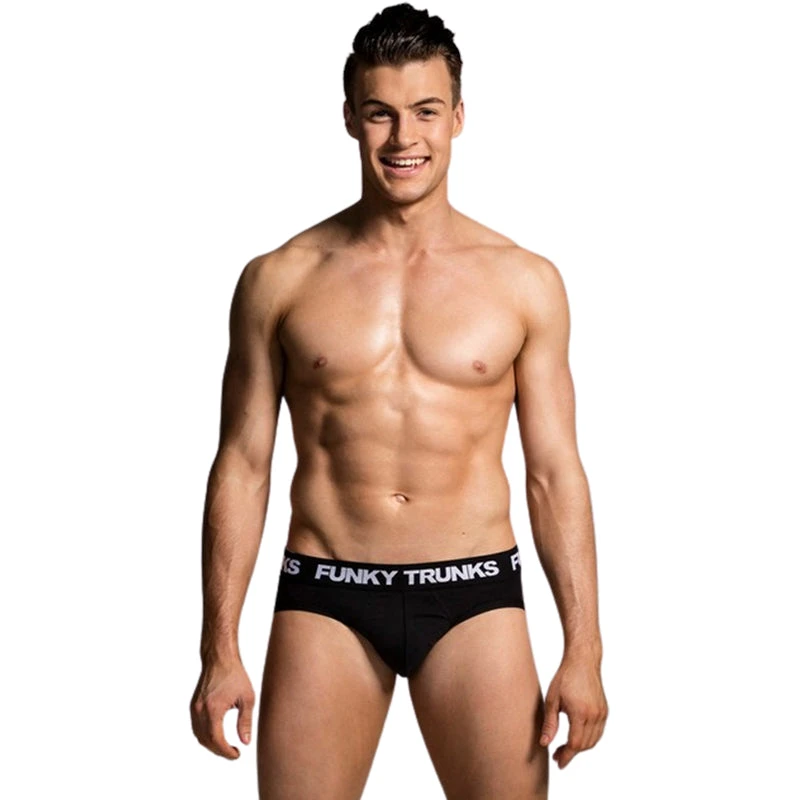 Funky Trunks - Black Attack - Mens Underwear Briefs 3 Funky Trunks - Black Attack - Mens Underwear Briefs