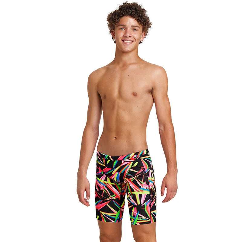 Funky Trunks - Black Blades - Boys Training Jammers 3 Funky Trunks - Black Blades - Boys Training Jammers