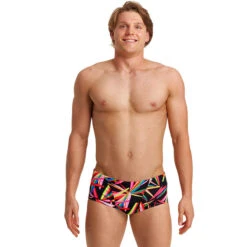 Funky Trunks - Black Blades - Mens Classic Trunks
