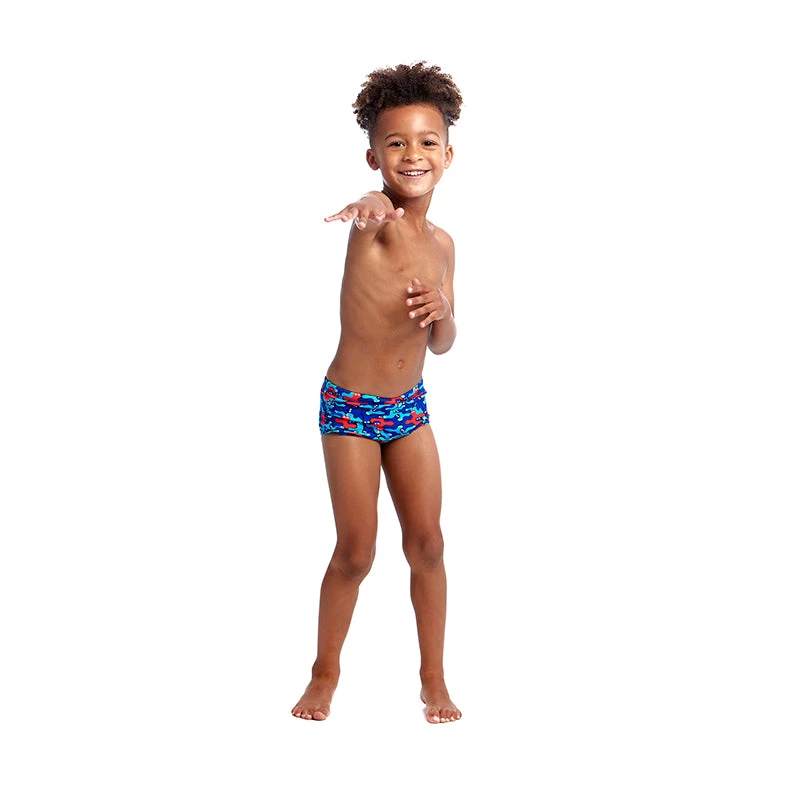 Funky Trunks - Blob Mob - Toddler Boys Printed Trunks 6 Funky Trunks - Blob Mob - Toddler Boys Printed Trunks - Image 4