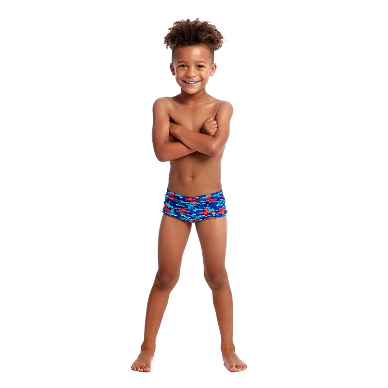 Funky Trunks - Blob Mob - Toddler Boys Printed Trunks 7 Funky Trunks - Blob Mob - Toddler Boys Printed Trunks - Image 5