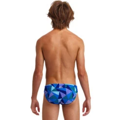 Funky Trunks - Blue Bars - Boys Classic Briefs -Swimwear Haven Shop funky trunks blue bars boys classic briefs 3