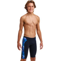 Funky Trunks - Blue Bars - Boys Training Jammers