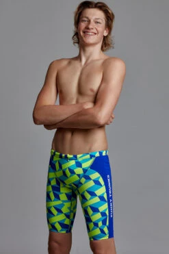 Funky Trunks - Blue Blockers - Boys Training Jammers 14 Funky Trunks - Blue Blockers - Boys Training Jammers -Swimwear Haven Shop funky trunks blue blockers boys training jammers 6