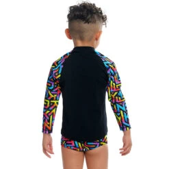 Funky Trunks - Brand Galaxy - Toddler Boys Zippy Rash Vest -Swimwear Haven Shop funky trunks brand galaxy toddler boys zippy rash vest 3