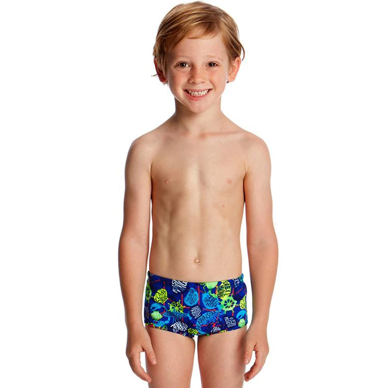 Funky Trunks - Catch Of The Day Toddler Boys Printed Trunks 3 Funky Trunks - Catch Of The Day Toddler Boys Printed Trunks