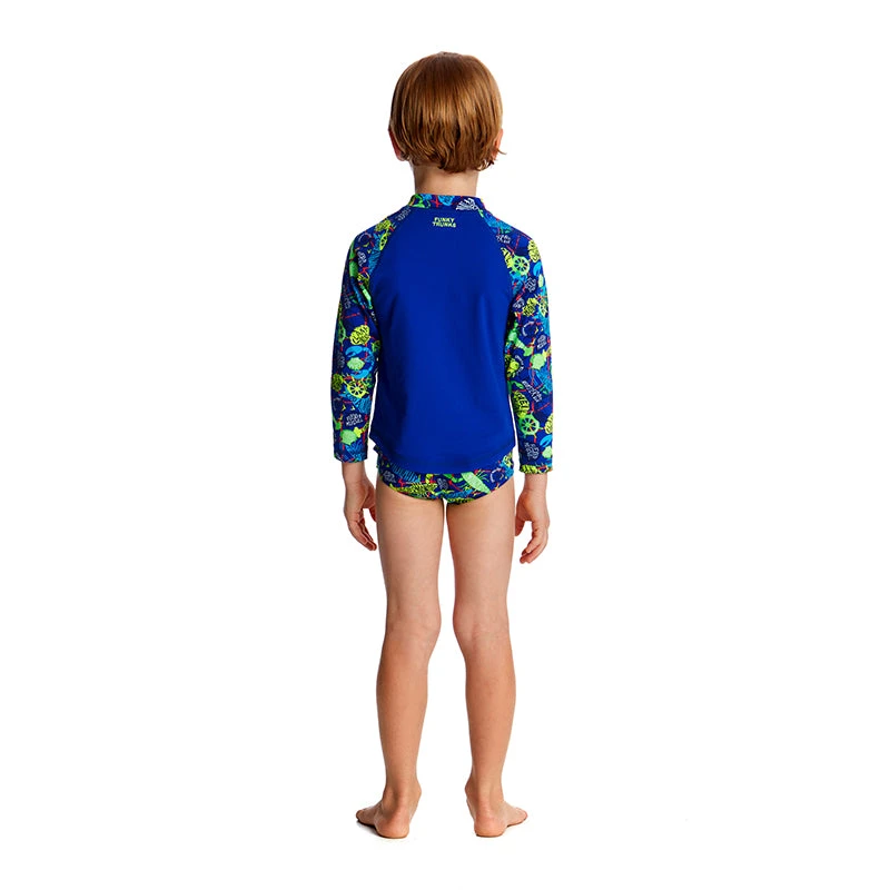 Funky Trunks - Catch Of The Day Toddler Boys Zippy Rash Vest 5 Funky Trunks - Catch Of The Day Toddler Boys Zippy Rash Vest - Image 3