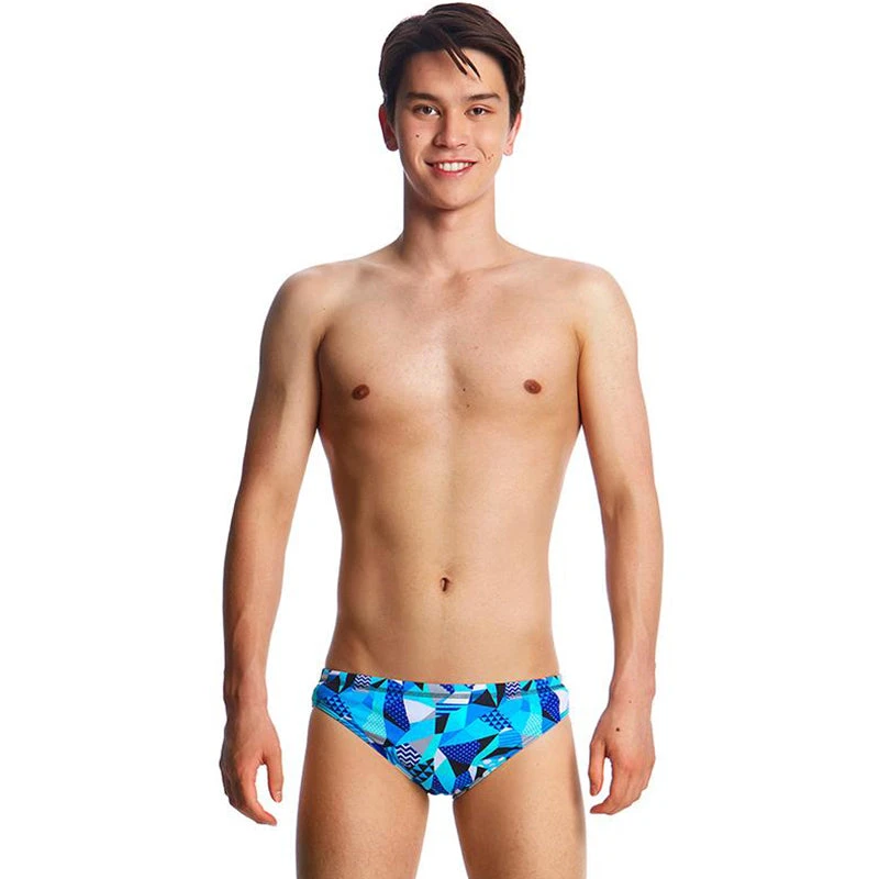 Funky Trunks - Crack Attack Boys Classic Brief 3 Funky Trunks - Crack Attack Boys Classic Brief