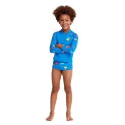 Funky Trunks - Dino Soup - Toddler Boys Zippy Rash Vest 11 Funky Trunks - Dino Soup - Toddler Boys Zippy Rash Vest -Swimwear Haven Shop funky trunks dino soup toddler boys zippy rash vest 5