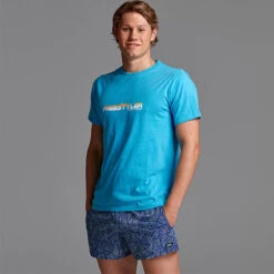 Funky Trunks - Freestyler Orange Mens Crew Neck T-Shirt -Swimwear Haven Shop funky trunks freestyler orange mens crew neck t shirt 3