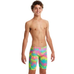 Funky Trunks - Hawaiian Heaven - Boys Training Jammers -Swimwear Haven Shop funky trunks hawaiian heaven boys training jammers 5