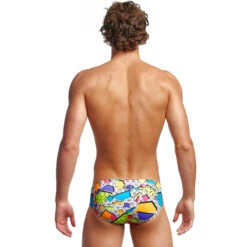 Funky Trunks - Jumbled Up - Mens Classic Briefs 10 Funky Trunks - Jumbled Up - Mens Classic Briefs -Swimwear Haven Shop funky trunks jumbled up mens classic briefs 3