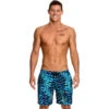 Funky Trunks - Splinter Spray Mens Long Johnny Shorts 1 Funky Trunks - Splinter Spray Mens Long Johnny Shorts -Swimwear Haven Shop funky trunks mens swimwear splinter spray long johnny short 1