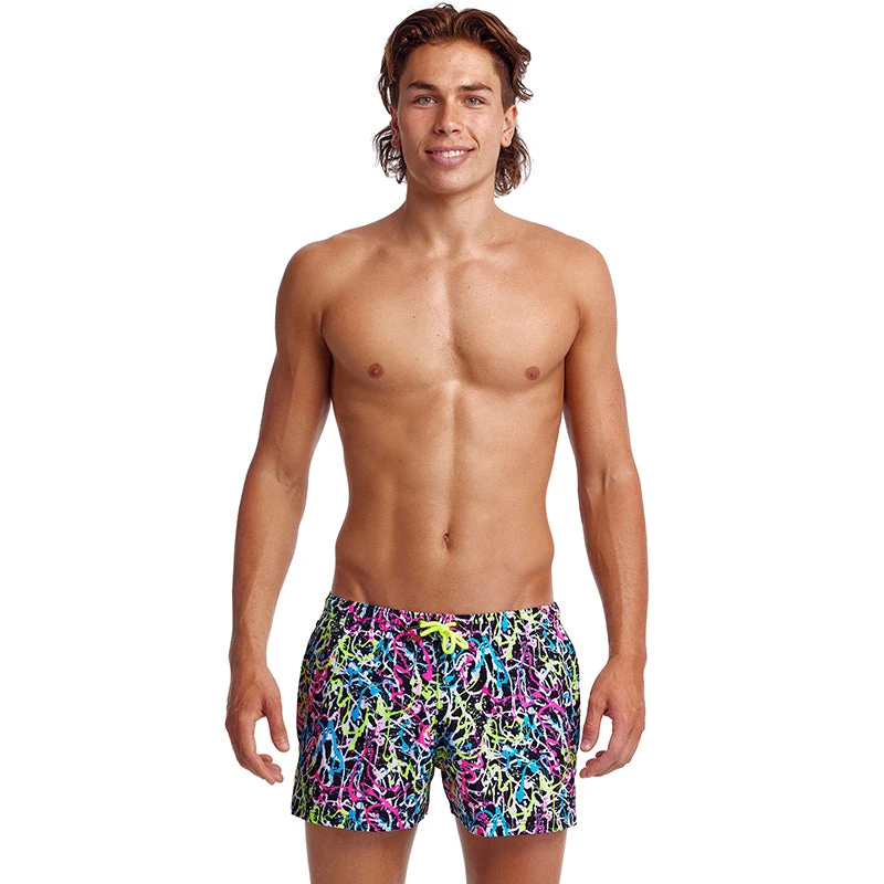 Funky Trunks - Messed Up - Mens Shorty Shorts Short 3 Funky Trunks - Messed Up - Mens Shorty Shorts Short