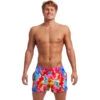 Funky Trunks - Messy Monet - Mens Shorty Shorts Short 1 Funky Trunks - Messy Monet - Mens Shorty Shorts Short -Swimwear Haven Shop funky trunks messy monet mens shorty shorts short 1