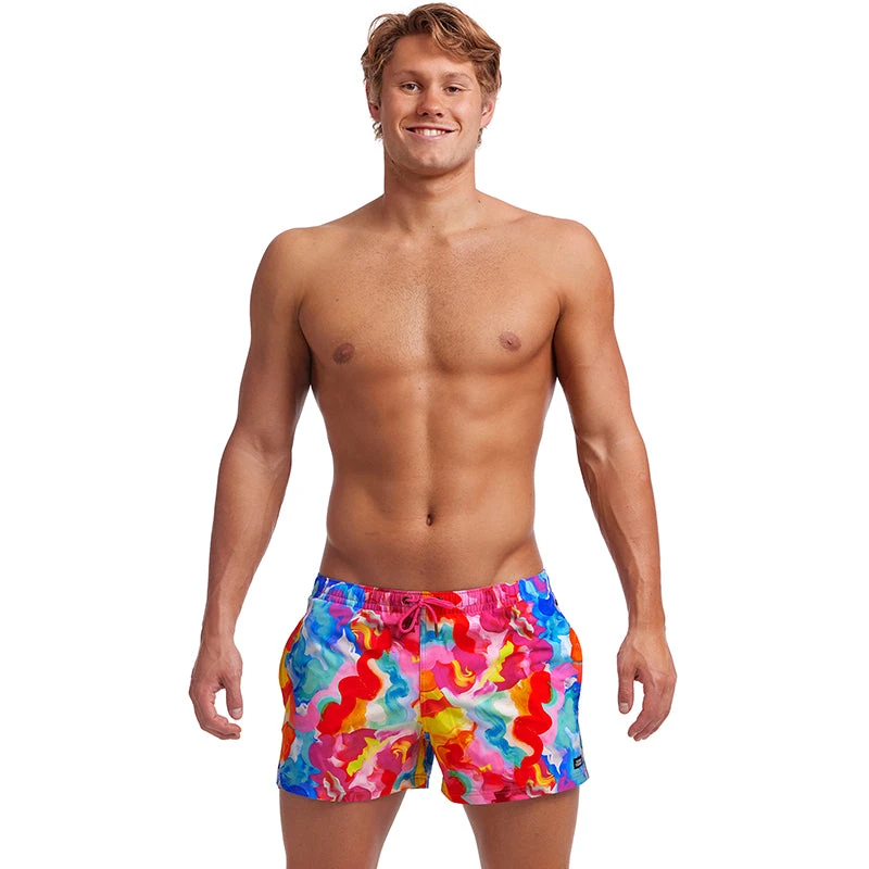 Funky Trunks - Messy Monet - Mens Shorty Shorts Short 3 Funky Trunks - Messy Monet - Mens Shorty Shorts Short
