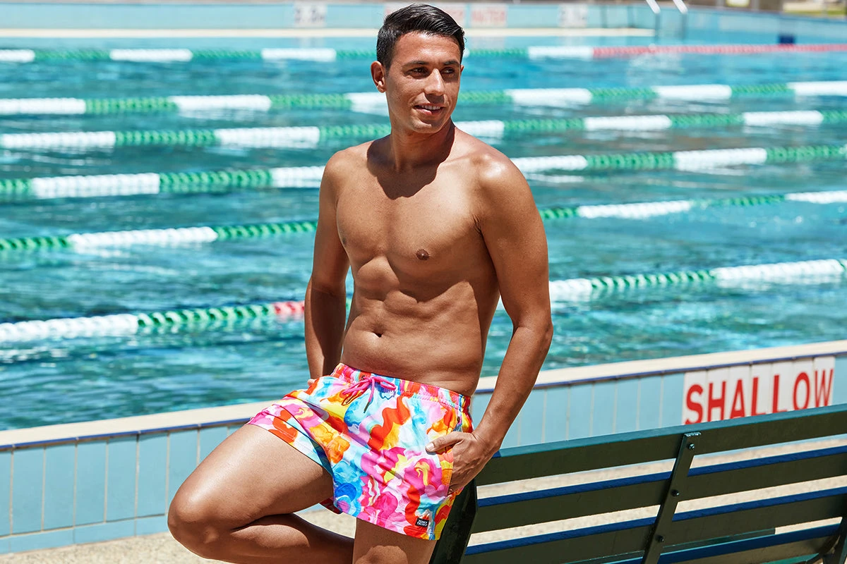 Funky Trunks - Messy Monet - Mens Shorty Shorts Short 7 Funky Trunks - Messy Monet - Mens Shorty Shorts Short - Image 5