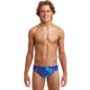 Funky Trunks - Mr Squiggle - Boys Classic Briefs -Swimwear Haven Shop funky trunks mr squiggle boys classic briefs 1