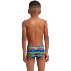Funky Trunks - No Cheating - Toddler Boys Eco Printed Trunks -Swimwear Haven Shop funky trunks no cheating toddler boys eco printed trunks 3