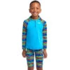 Funky Trunks - No Cheating - Toddler Boys Eco Zippy Rash Vest -Swimwear Haven Shop funky trunks no cheating toddler boys zippy rash vest 1