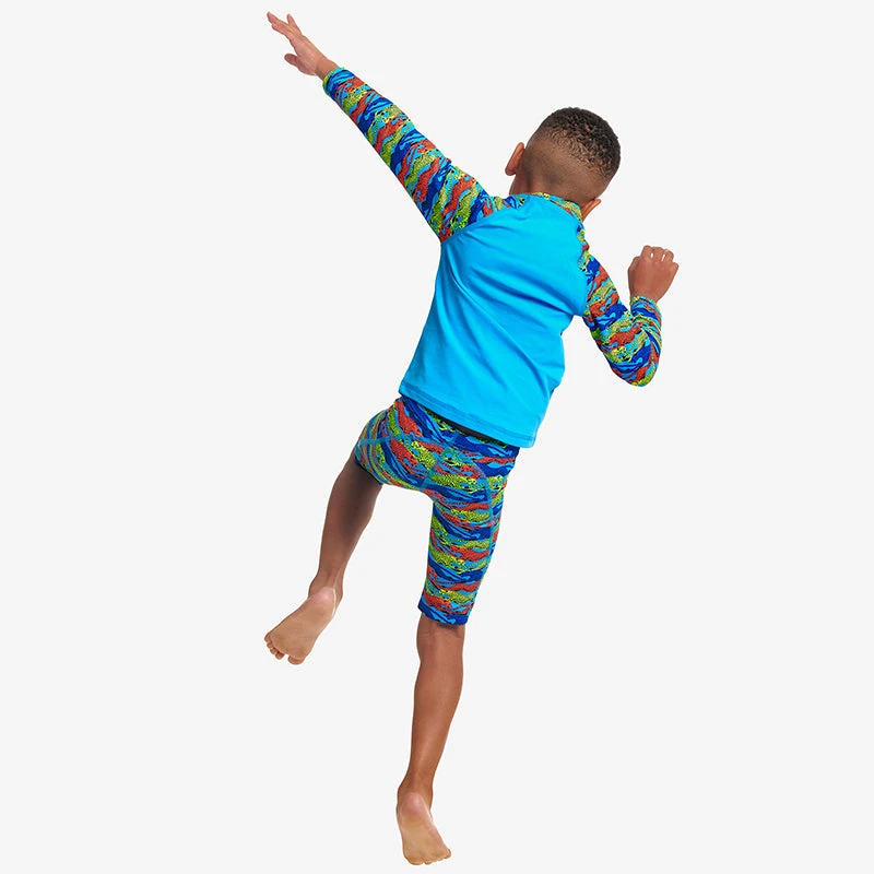 Funky Trunks - No Cheating - Toddler Boys Eco Zippy Rash Vest 7 Funky Trunks - No Cheating - Toddler Boys Eco Zippy Rash Vest - Image 5