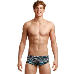 Funky Trunks - Oil Slick - Mens Eco Sidewinder Trunks