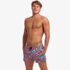Funky Trunks - Paddling Pink - Mens Shorty Shorts Short -Swimwear Haven Shop funky trunks paddling pink mens shorty shorts short 4