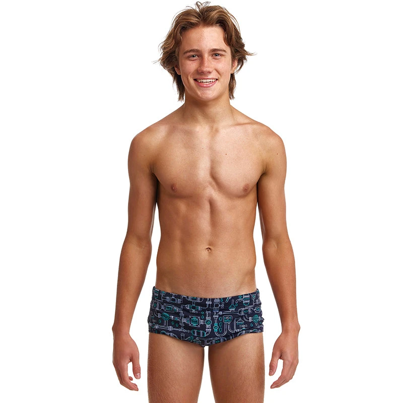 Funky Trunks - Pooped - Boys Eco Sidewinder Trunks 3 Funky Trunks - Pooped - Boys Eco Sidewinder Trunks