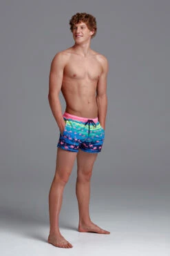 Funky Trunks - Prancercise - Mens Shorty Shorts -Swimwear Haven Shop funky trunks prancercise mens shorty shorts 4