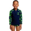 Funky Trunks - Prickly Pete - Toddler Boys Zippy Rash Vest -Swimwear Haven Shop funky trunks prickly pete toddler boys zippy rash vest 1