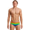 Funky Trunks - Rainbow Racer - Men's Classic Briefs 2 Funky Trunks - Rainbow Racer - Men's Classic Briefs -Swimwear Haven Shop funky trunks rainbow racer mens classic briefs 1