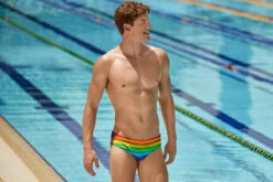 Funky Trunks - Rainbow Racer - Men's Classic Briefs -Swimwear Haven Shop funky trunks rainbow racer mens classic briefs 4