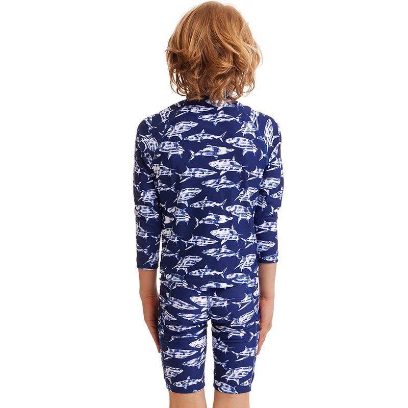 Funky Trunks - Rompa Chompa - Toddler Boys Zippy Rash Vest 5 Funky Trunks - Rompa Chompa - Toddler Boys Zippy Rash Vest - Image 3